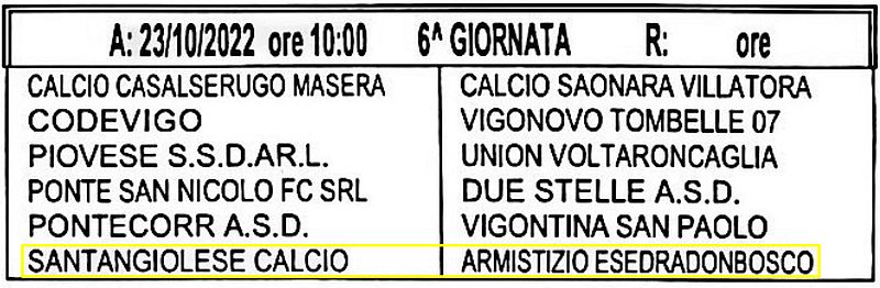 6^ Giornata Armistizio Esedra don Bosco Padova Allievi Provinciali U17 Girone C SS 2022-2023 gare